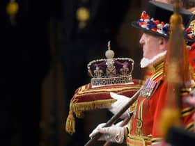 Queen Elizabeth’s Imperial State Crown is part of the Crown Jewels collection (Pic: Getty Images)