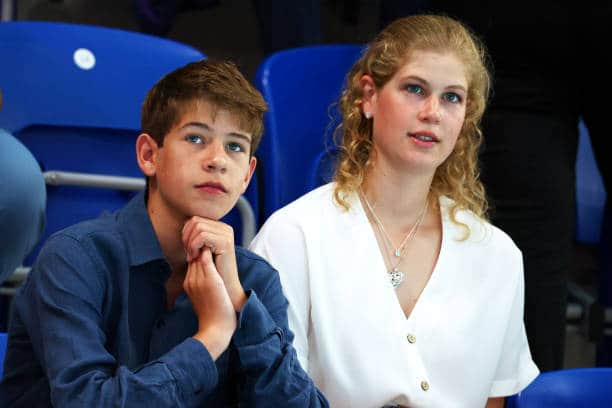James, Viscount Severn and Lady Louise Windsor watch the action on day five of the Birmingham 2022 Commonwealth Games (Pic:Getty)