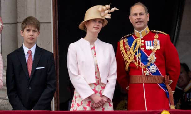 James alongside his parents at the Queen’s Platinum Jubilee (Pic:Getty)