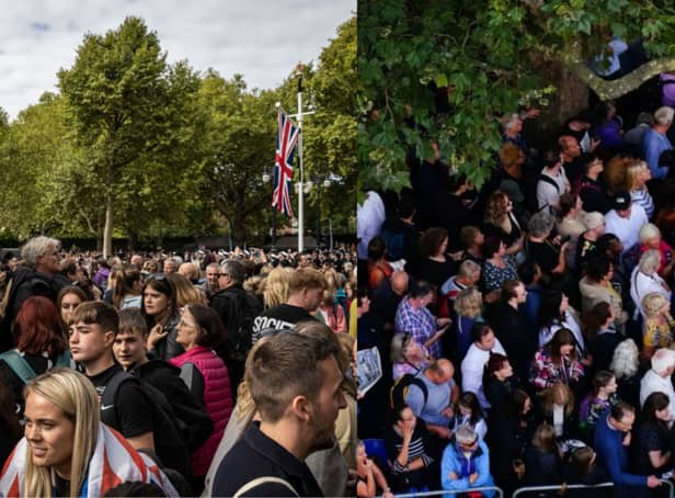 Thousands gather in London to pay their respects to Queen Elizabeth II. Credit: Getty Images