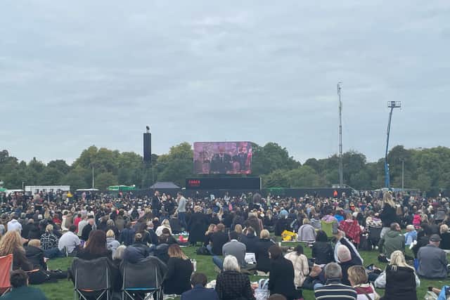There was a sense of unity at Hyde Park as thousands turned up to watch the Queen’s funeral. 