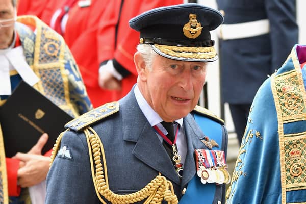 Then Prince Charles, Prince of Wales attends an event to mark the centenary of the RAF on July 10, 2018 in London, England.  (Photo by Jeff Spicer/Getty Images)