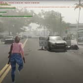 Many of the clips showed source code running in the top-left corner of the screen, indicating this is footage taken from very early on in the development process (Image: Rockstar Games)