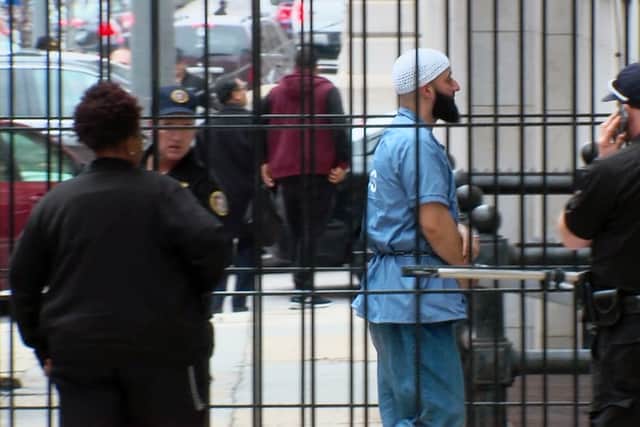 Adnan Syed in prison during his life sentence which has since been vacated