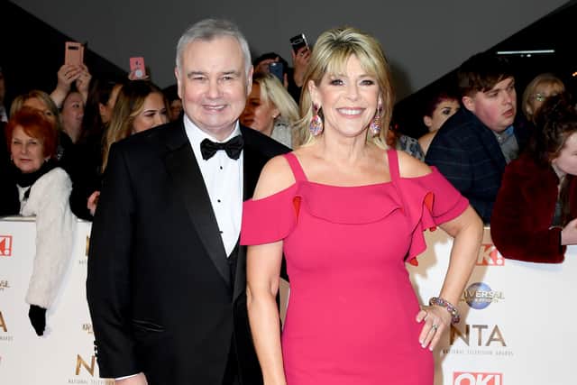 Ruth Langsford and Eamonn Holmes at the National Television Awards 2020. (Photo by Gareth Cattermole/Getty Images) 