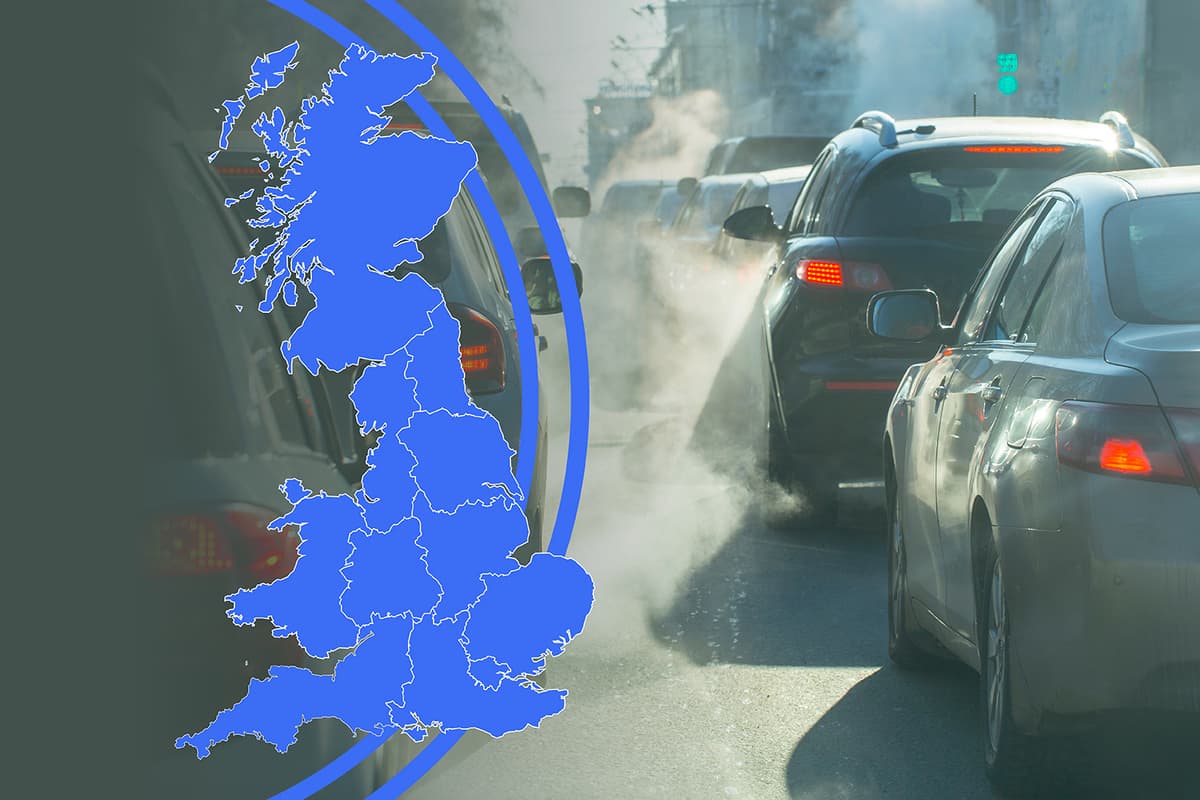 Pollution In England Air pollution hotspots: UK areas that breach WHO levels