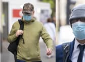 Joel Borders (left) and Jonathon Cobban (right) have been found guilty of sending “grossly offensive” messages. Credit: PA
