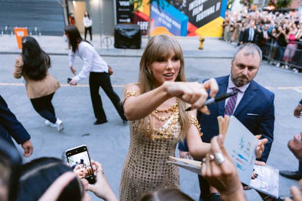 Taylor teased fans with the first track name from the Midnights Album (Pic:Getty)