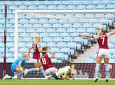 Villa celebrate Rachel Daly’s goal as Man City lost 4-3