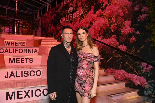 Adam Levine and Behati Prinsloo tied the knot at Flora Farms in Los Cabos, Mexico, in front of 275 guests. (Photo by Getty Images for Calirosa) 