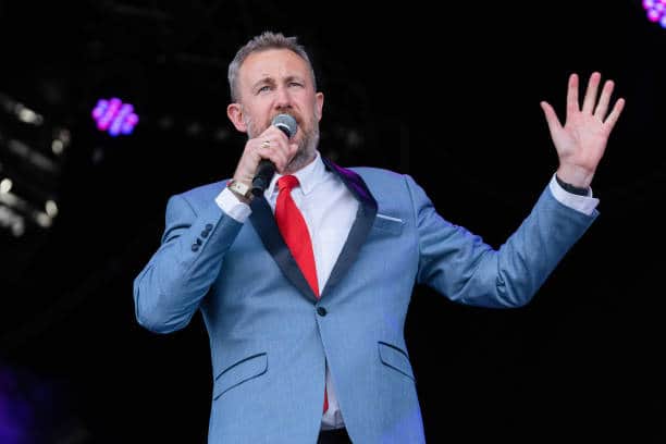 Alex Horne leading The Horne Section (Pic:Getty)