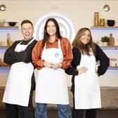 Danny Jones, Lisa Snowdon and Melanie Blatt had to present a three-course meal for judges Gregg Wallace and John Torode in a bid to win the coveted MasterChef title (Photo: PA/BBC)