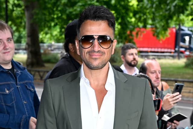 Peter Andre attends the TRIC awards at Grosvenor House on July 06, 2022 in London, England. (Photo by Gareth Cattermole/Getty Images)