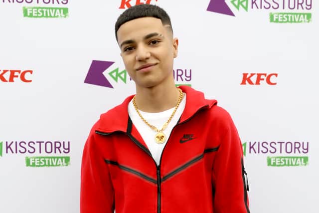 Junior Andre attends KISSTORY Festival 2021 at Streatham Common on September 25, 2021 in London, England. (Photo by Tristan Fewings/Getty Images for Bauer Media)