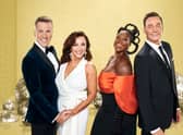 Strictly Come Dancing 2022: Anton du Beke; Shirley Ballas; Motsi Mabuse; Craig Revel Horwood. Photo by BBC, Ray Burmiston.
