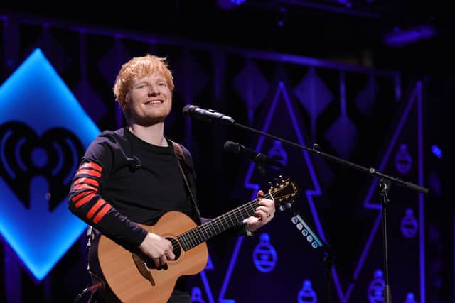Ed Sheeran performs onstage during iHeartRadio Z100 Jingle Ball 2021 on December 10, 2021 in New York City. (Photo by Jamie McCarthy/Getty Images for iHeartRadio)