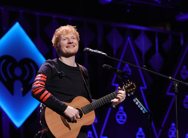 Ed Sheeran performs onstage during iHeartRadio Z100 Jingle Ball 2021 on December 10, 2021 in New York City. (Photo by Jamie McCarthy/Getty Images for iHeartRadio)