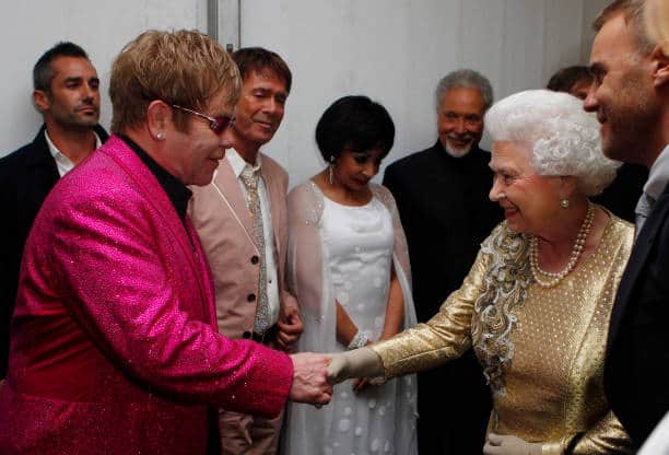 Sir Elton John was knighted by the Queen for his service to music (Pic:Getty)