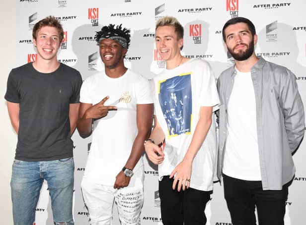 <p>LONDON, ENGLAND - AUGUST 08:  Calfreezy, KSI, Miniminter and Zerkaa attend the World Premiere of 'KSI: Can't Lose' documentary at Picturehouse Central on August 8, 2018 in London, England.  (Photo by Stuart C. Wilson/Getty Images)</p>