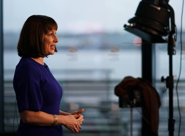 <p>Rachel Reeves, Shadow Chancellor of the Exchequer speaks to the media ahead of her key note speech at the Labour Party Annual Conference on September 26, 2022 in Liverpool, England</p>