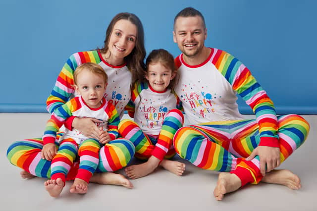The new collection features a fun rainbow design (Photo: Matalan/Alder Hey)