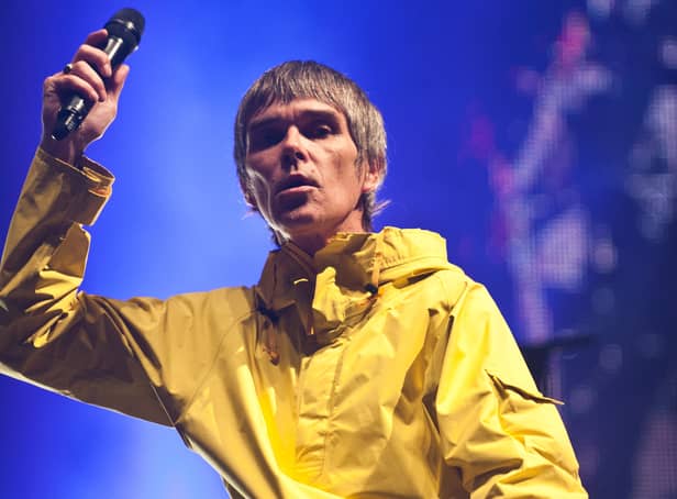 <p>Ian Brown of The Stone Roses performs on day 2 of the Isle of Wight Festival at Seaclose Park on June 14, 2013 in Newport, Isle of Wight. (Photo by Rob Harrison/Getty Images)</p>