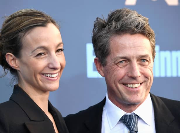 <p>Actor Hugh Grant and his wife Anna Eberstein have donated £10,000 to help people amid the cost of living crisis. (Photo by Frazer Harrison/Getty Images)</p>