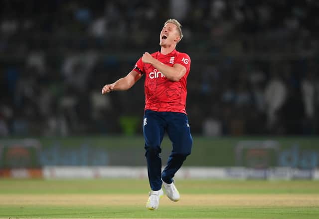 Luke Wood took three wickets on his debut in first T20 against Pakistan