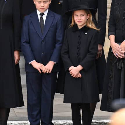 Prince George and Princess Charlotte attended the state funeral of Queen Elizabeth (Pic:Getty)