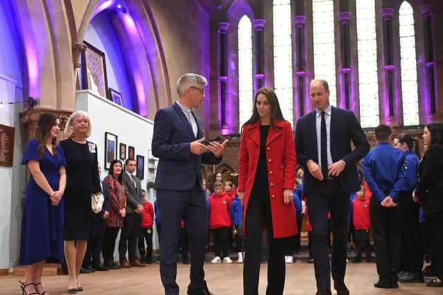 Prince William and Kate met with people in St Thomas Church that helps vulnerable people in Wales