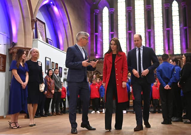 Prince William and Kate met with people in St Thomas Church that helps vulnerable people in Wales