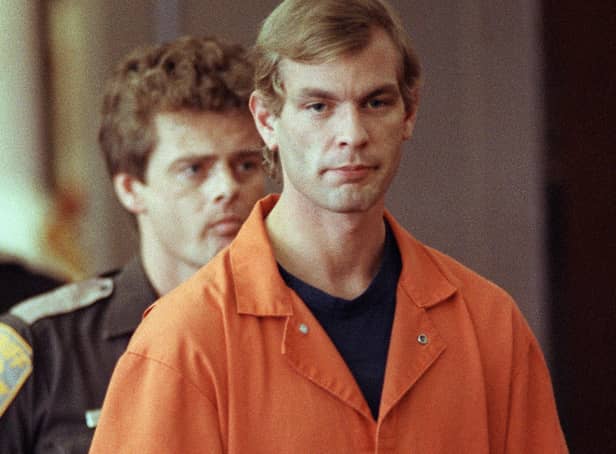 <p>Jeffrey Dahmer was sentenced to a total of 957 years in prison for his horrific crimes (Pic: AFP via Getty Images)</p>