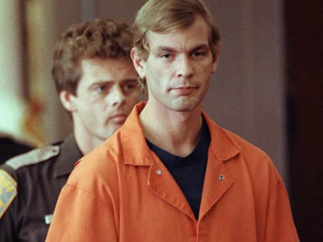 Jeffrey Dahmer was sentenced to a total of 957 years in prison for his horrific crimes (Pic: AFP via Getty Images)