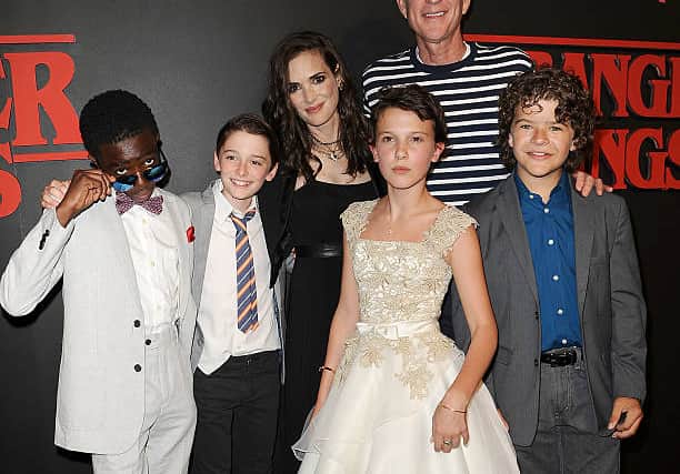 Matthew Modine and Millie Bobby Brown appeared together in Netflix's Stranger Things (Pic:Getty)