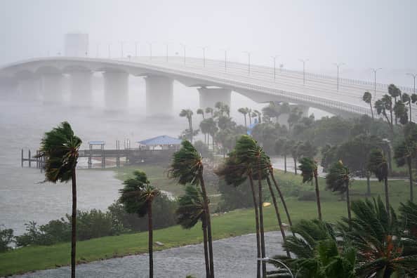 Waning Hurricane Ian creeps across Florida after battering Gulf Coast (Photo by Sean Rayford/Getty Images)