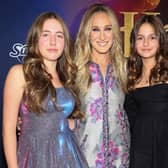 (L-R) Marion Loretta Elwell Broderick, Sarah Jessica Parker, and Tabitha Hodge Broderick attend  Disney's "Hocus Pocus 2" premiere at AMC Lincoln Square Theater on September 27, 2022 in New York City. (Photo by Dia Dipasupil/Getty Images)