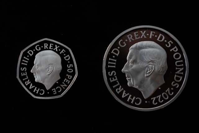 The official coin effigy of King Charles III on a 50 pence (Photo: PA)
