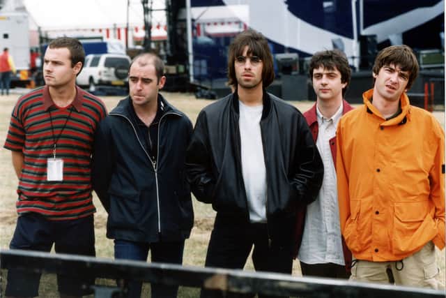 Bonehead (second left) was a founding member of Oasis (image: PA)