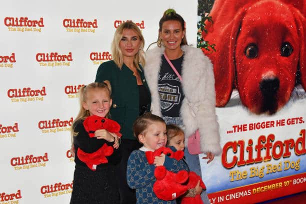 Ferne McCann with former friend Billie Faiers and her children (Pic:Getty)