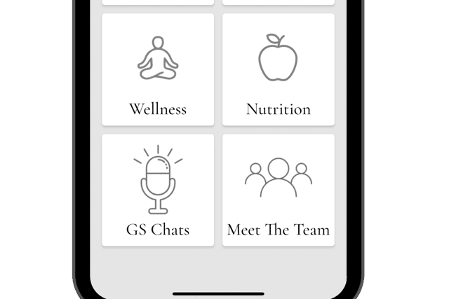 The GS Wellness app allows people to focus on their wellbeing in a one-stop-shop (Pic:GS Wellness)