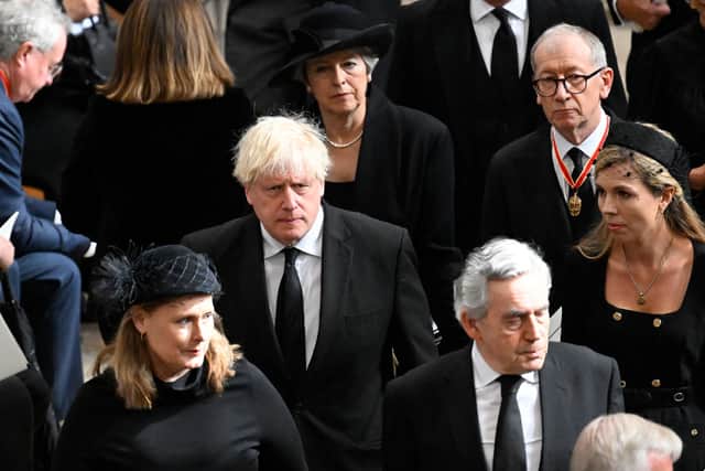 Boris Johnson attended the Queen’s funeral with his wife Carrie Johnson (image: Getty Images)