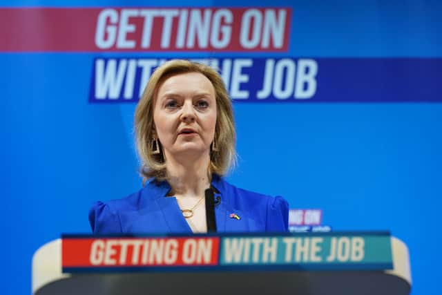 Liz Truss addresses Conservative Party Conference for the first time as Prime Minister this week (image: Getty Images)