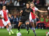 Arsenal’s Vivianne Miedema scores to put the Gunners in UEFA Women’s Champions League