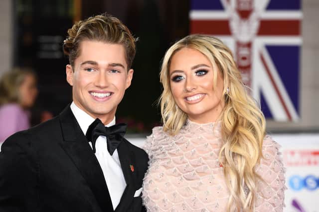  AJ Pritchard and Saffron Barker attend Pride Of Britain Awards 2019 at The Grosvenor House Hotel on October 28, 2019 in London, England. (Photo by Jeff Spicer/Getty Images)