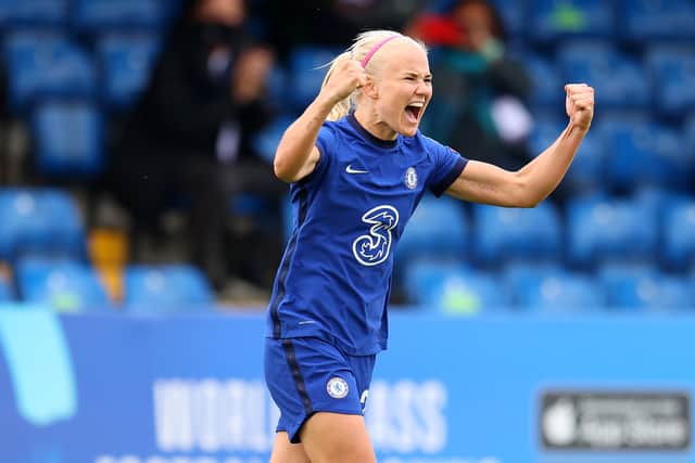 Chelsea’s Pernille Harder in 2021 Champions League tournament