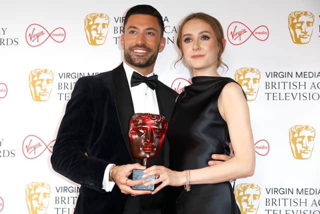 Rose Ayling-Ellis and Giovanni Pernice won a BAFTA TV Award for their silent dance on Strictly Come Dancing last season. (Photo by Tristan Fewings/Getty Images)