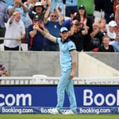 Ben Stokes after one of his heroic moments in ODI World Cup 2019