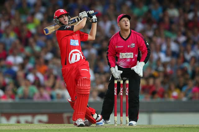 Alex Hales playing for Melbourne Renegades in Big Bash League
