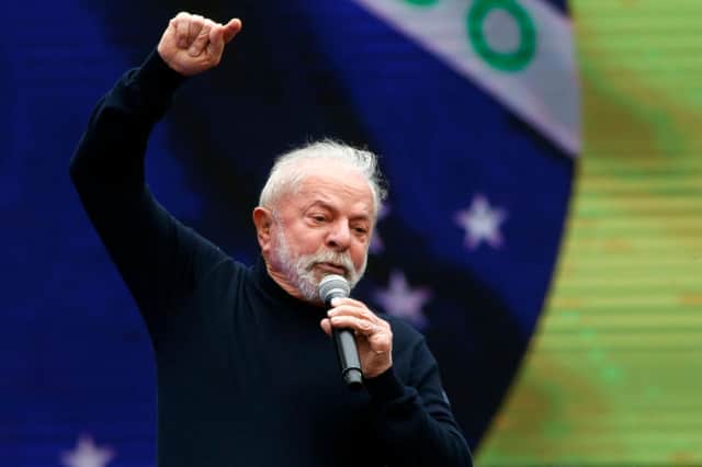 Lula da Silva addresses supporters during a campaign rally, in Sao Paulo, Brazil, in August, 2022. Credit: Getty Images
