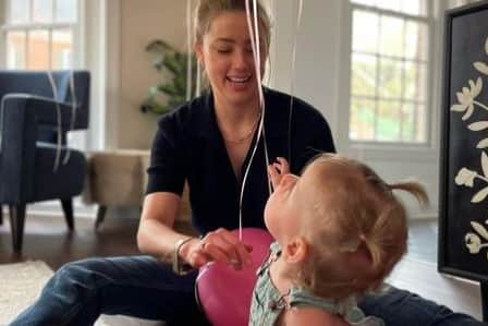 Amber Heard with her daughter Oonagh (Instagram/amberheard)